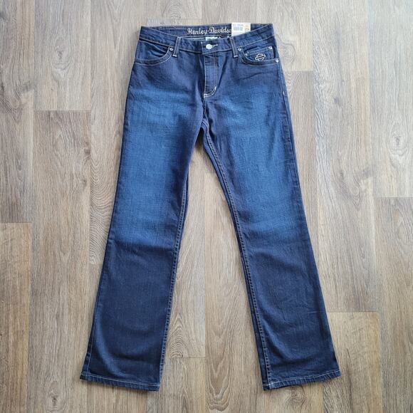 Harley-Davidson Denim - Harley Davidson Embellished Stretch Bootcut Jeans Size 8R